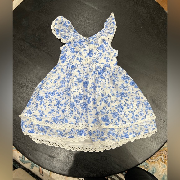 🆕💙🪻Pippa & Julie🪻💙Floral Sleeveless Dress Size 3T - Picture 2 of 3
